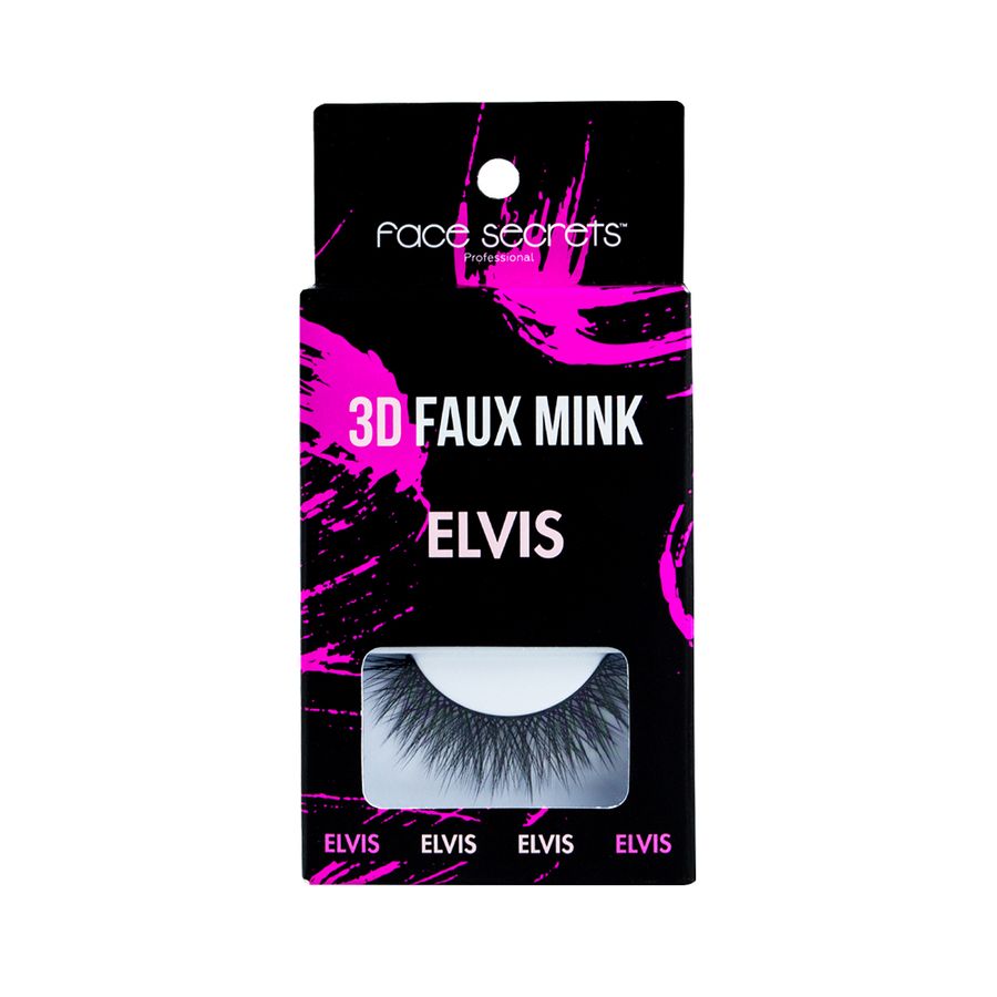 Pestañas Faux Mink 3D Elvis Face Secrets