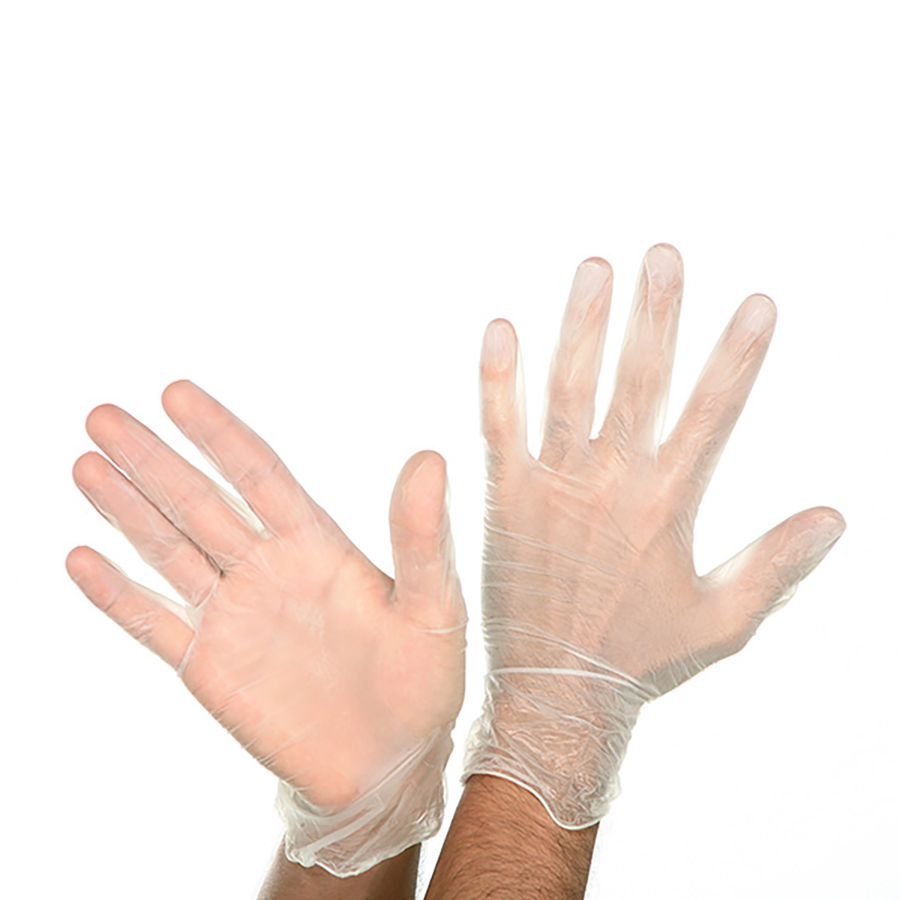 Guantes Salon Care Vinil Talla M