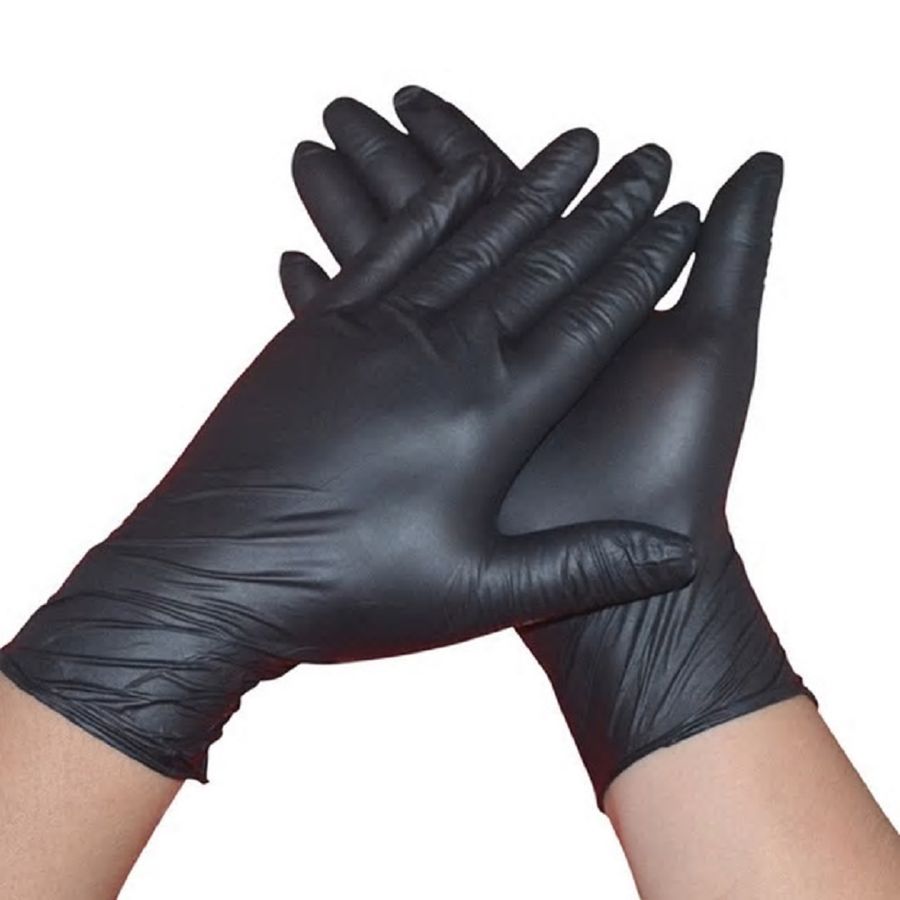 Guantes Eurostil Latex Negro Talla S