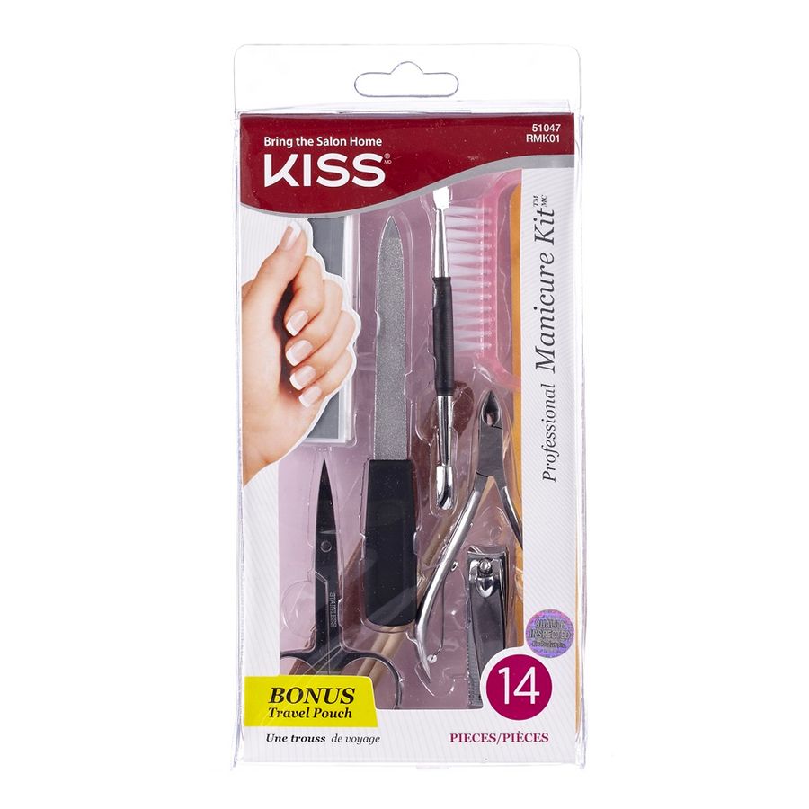 Kit herramientas Kiss manicure 14 un
