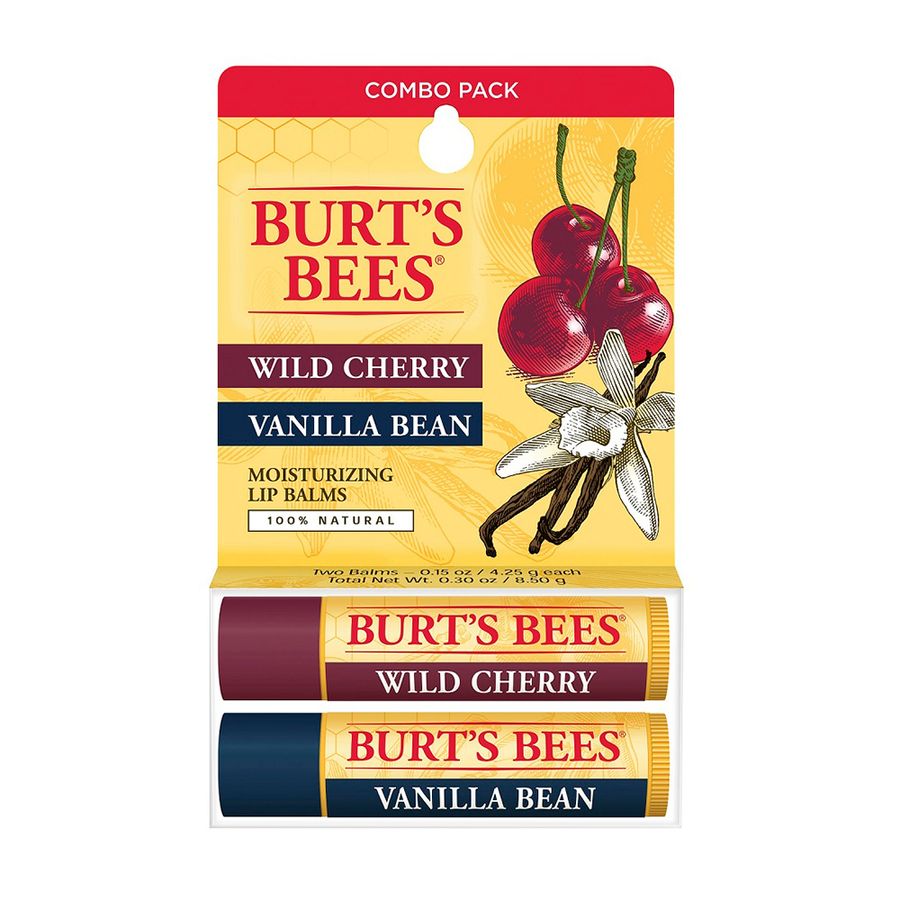 Kit bálsamo labial Burt´s Bees Vanilla y Cherry 2un