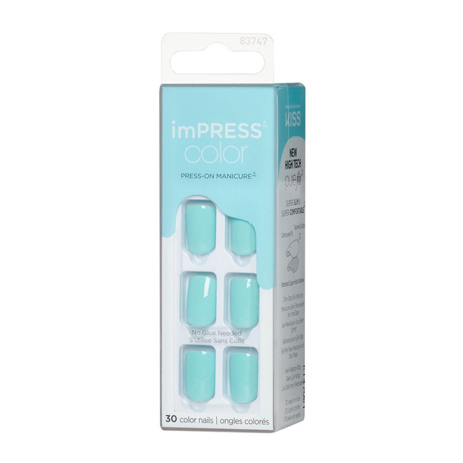 Uñas Artificiales Impress Color  Mint To Be 30Un