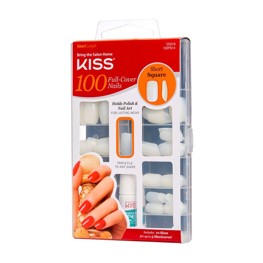 Kit uñas postizas Kiss Short 100 un