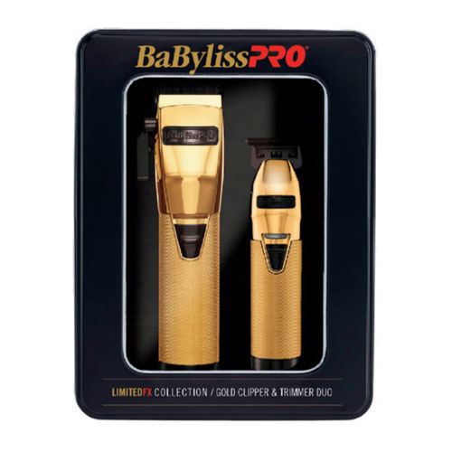 Kit BaBylissPRO BHOLPK2GBUZ Cortadora + Desvelladora Gold/Black