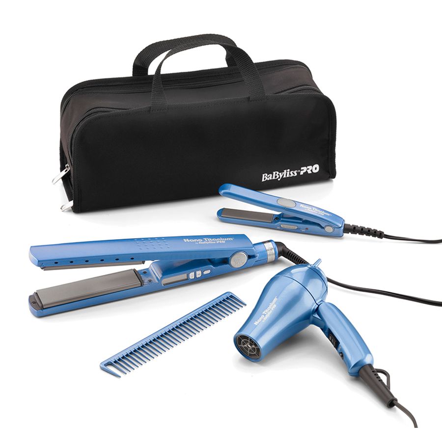 Kit Travel Planchas y Secador 4 unidades