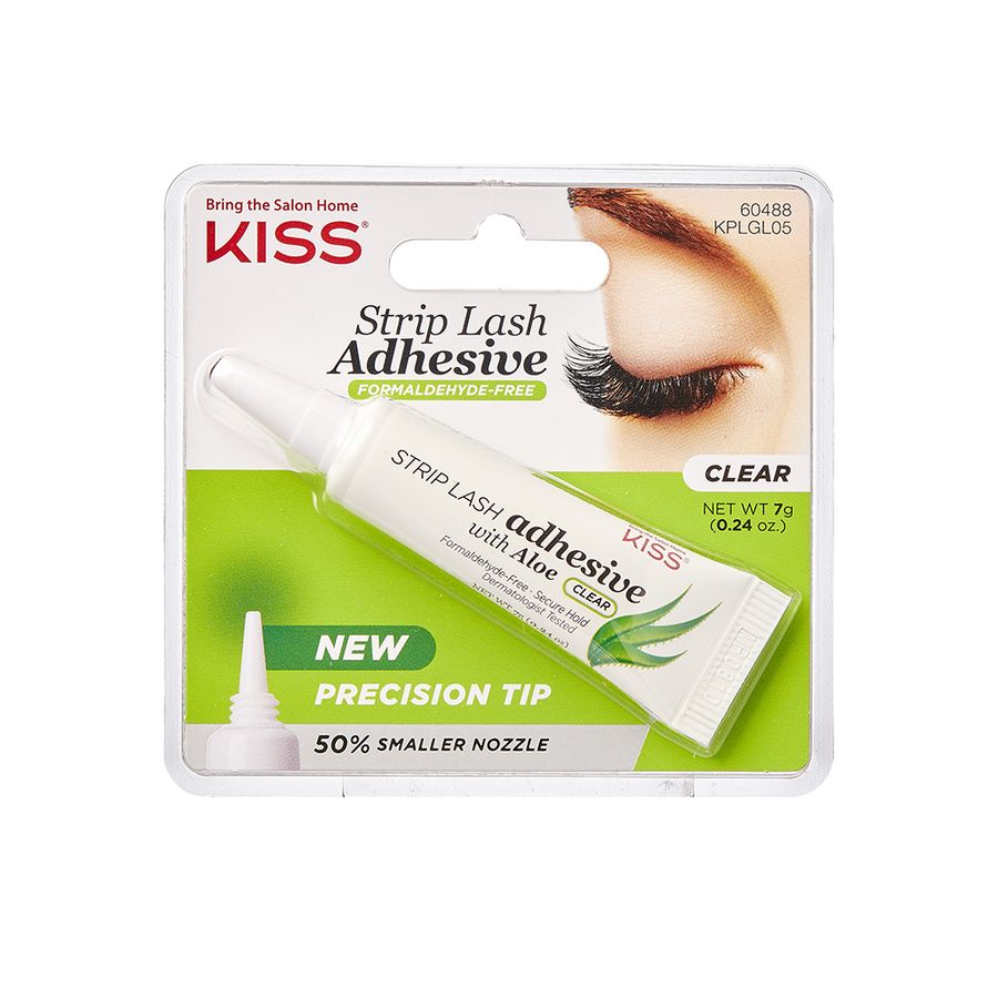 PEGAMENTO PESTAÑAS KISS KPLGL05 ALOE TRANS. 7GR