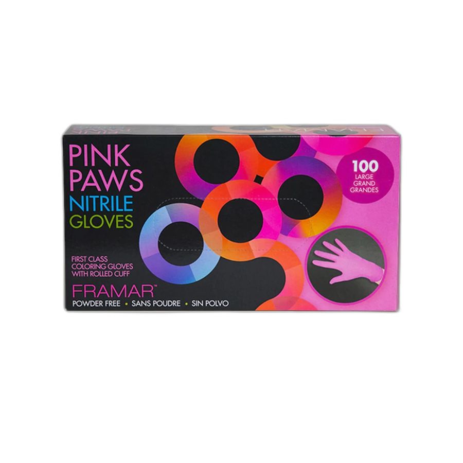 CAJA GUANTES FRAMAR GLV-PP-MED NITRILO M 100UN