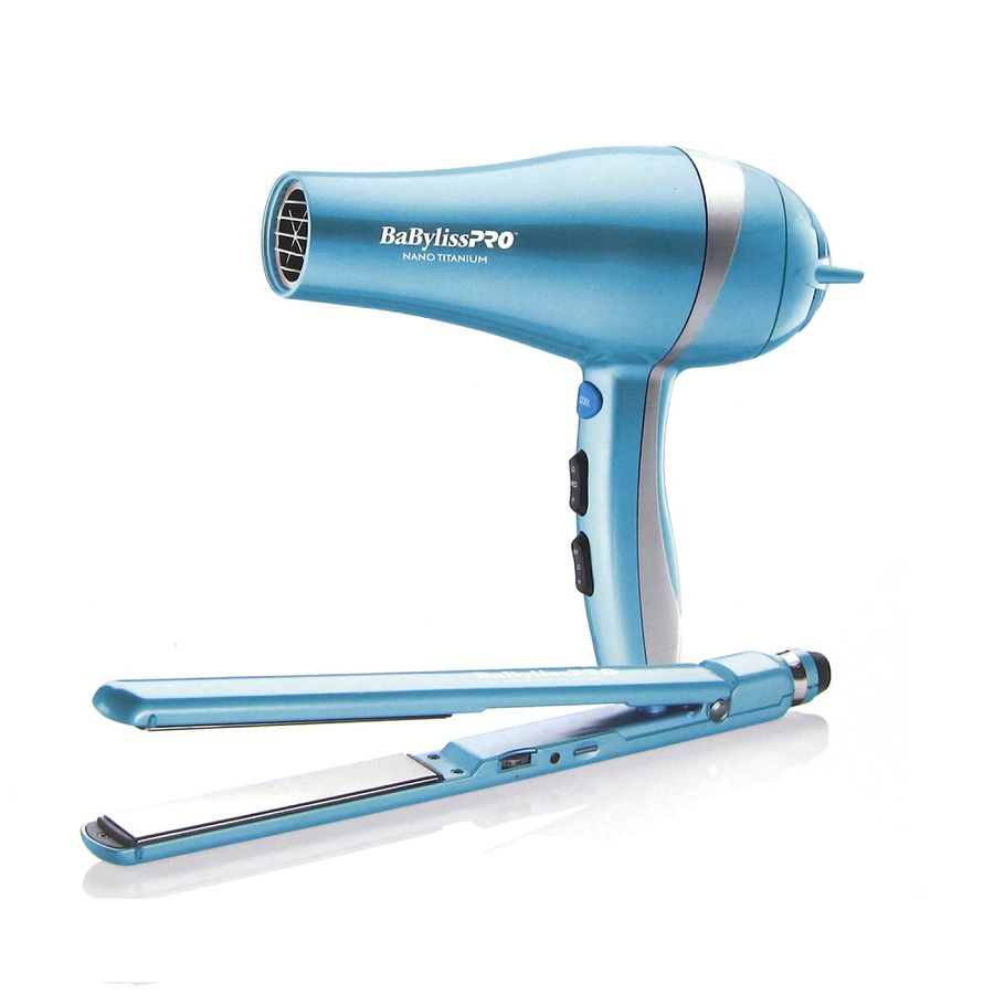 Kit plancha y secador Celeste