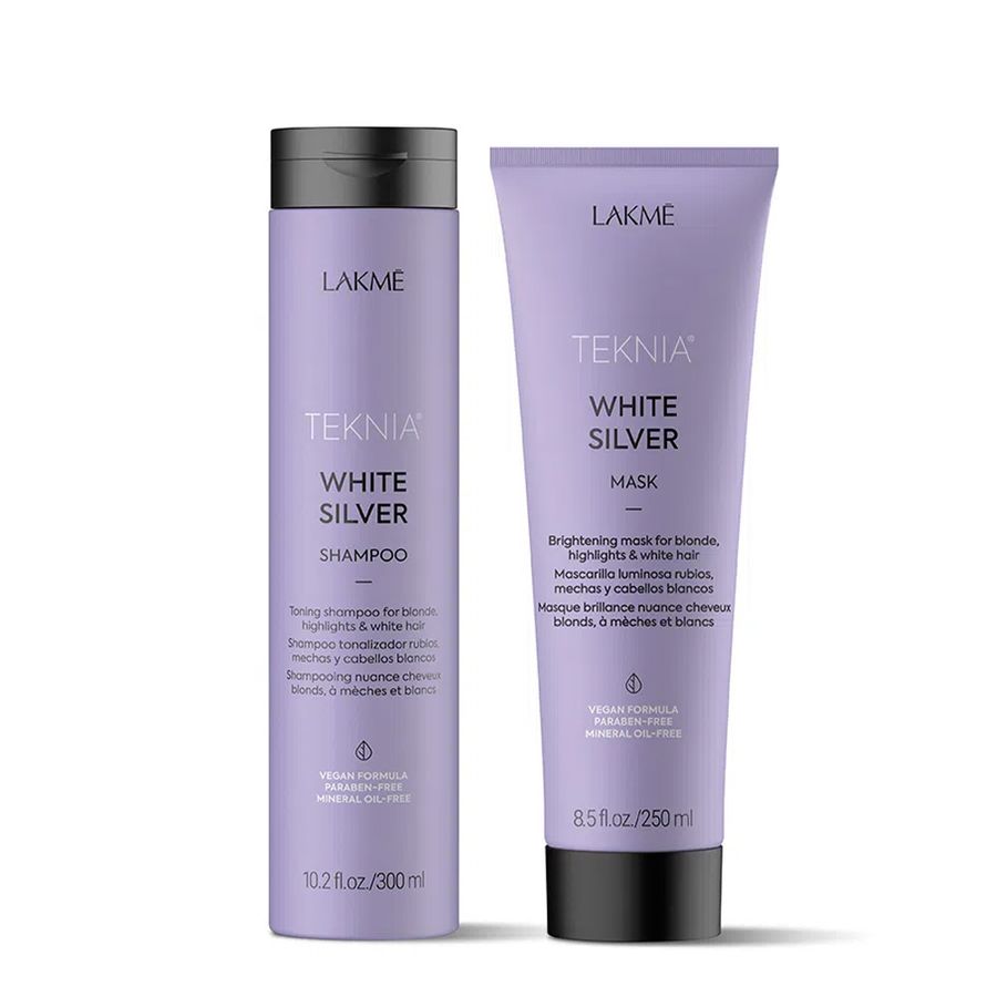 Kit Shampoo y Acondicionador White Silver Teknia