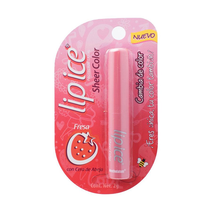 BALSAMO LABIAL LIP ICE MENBLA050 SHEER COLOR FRESA