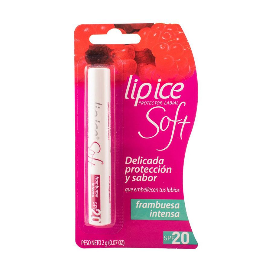 BALSAMO LABIAL LIP ICE MENBLA042 SOFT FRAMBUESA SPF 20
