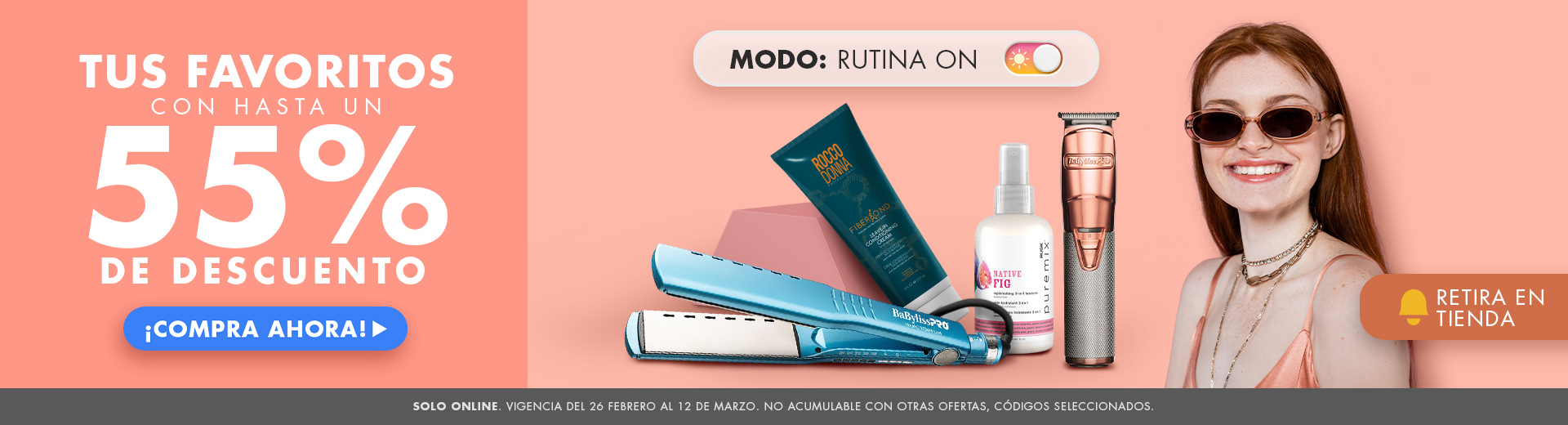 (Retiro en tienda) Modo: Rutina On. Hasta un 55% de descuento
