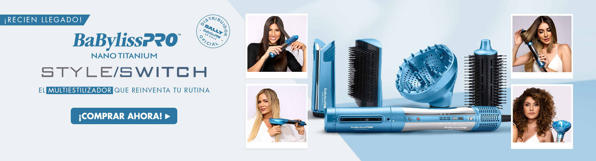 Multiestilizador & Secador iónico Nano Titanium StyleSwitch BaBylissPRO