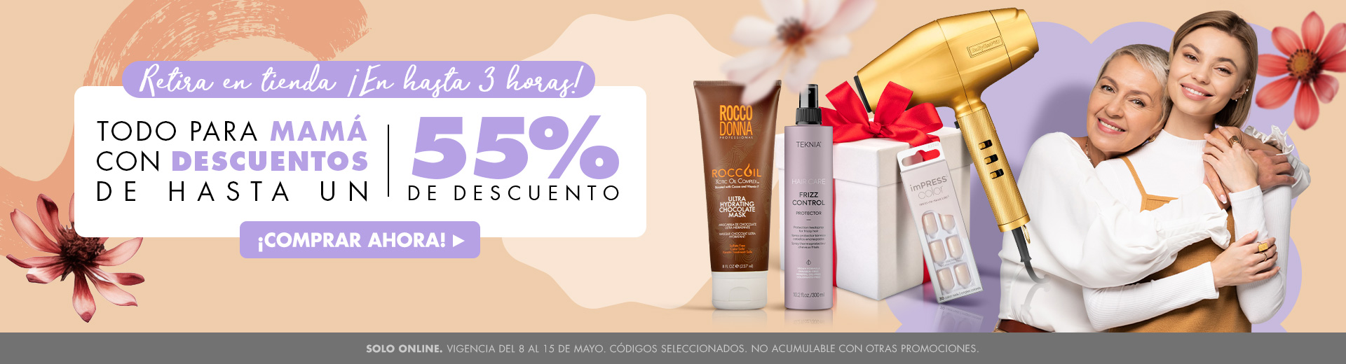 Sally Days: Especial Mamá. Descuentos hasta del 55% off