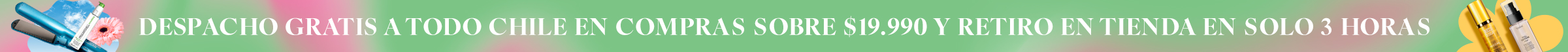 Despacho gratis a todo chile Same Day y Express en RM por compras sobre 19.990, o retira en tienda en 3 horas Despacho gratis a todo chile Same Day y Express en RM por compras sobre 19.990, o retira en tienda en 3 horas
