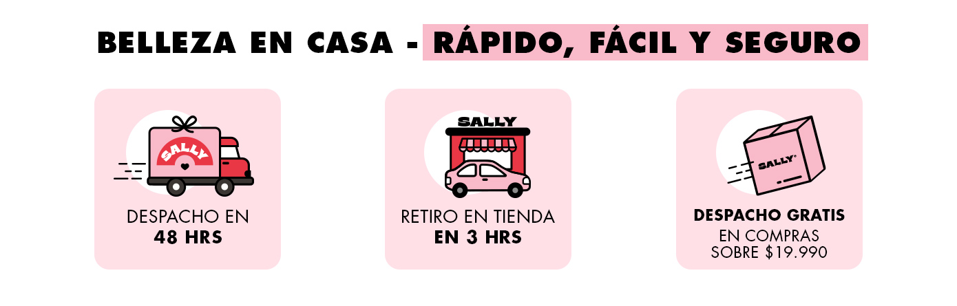 Beneficios Sally: Despacho gratis sobre 19.990
